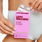 Love Wellness Flora Power | Vaginal Probiotic Suppositories with Vitamin C | Supports pH Balance & Vaginal Health | Fragrance-Free, Non-GMO & Paraben-Free | 10 Count