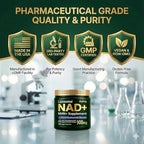 Liposomal NAD+ NMN Supplement with COQ10, Nicotinamide Riboside, Trans-Resveratrol, 900mg, 90 Veggie Capsules