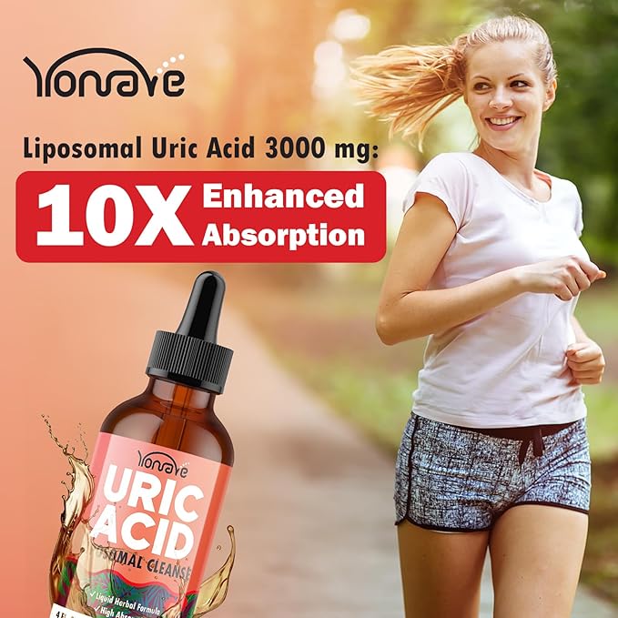 Liposomal Uric Acid Drops, Tart Cherry Supplement with Celery Seed & Boswellia Extract – Muscle, Detox, Joint and Kidney, Uric Acid Cleanse Liquid Supplement– 4 FL OZ (2 Bottle)