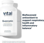 Vital Nutrients Quercetin - Vegan Quercetin Supplement with Bioflavonoids for Sinus, Respiratory, Heart, & Immune Function Support - Gluten, Dairy, Soy Free - 500mg - 200 Capsules