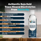 Baja Gold Liquid Trace Mineral Drops – Pure Ocean-Based Minerals for Water & Food | Unrefined Electrolytes for Balanced Taste | Mineral-Rich Saline Solution & Oral Cleanse | 12 fl oz, 90-Day Supply.