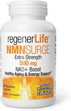 Natural Factors Regenerlife NMN NAD+ Boost, 500MG, 30 Vegetarian Capsules
