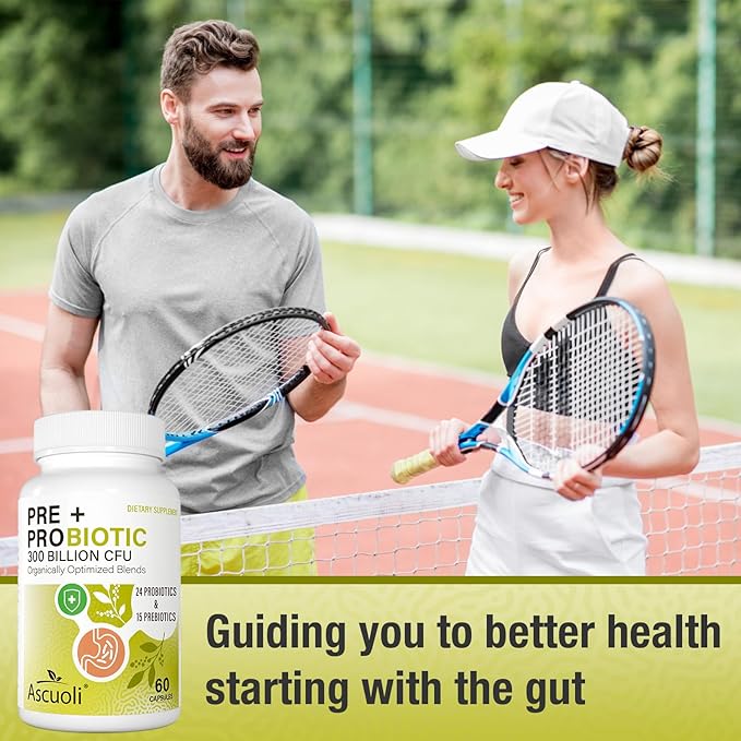 Probiotics for Women & Men - 300 Billion CFU, 24 Strains + 15 Organic Herbs Prebiotics Blend, Daily Probiotic for Digestive Health, Immune, Gut, Bloating - 240 Vegetarian Capsule (240-Days Supply)