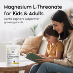 Magnesium L-Threonate Gummies for Adults & Kids 2000mg – Brain Supplements for Memory and Focus - 180 Count (Pack of 1)