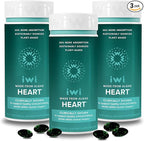 Iwi Life Heart Omega-3, 180 Softgels (90 Servings), Vegan Plant-Based Algae Omega Fatty Acids + EPA, Heart Health Support Dietary Supplement, Krill & Fish Oil Alternative, No Fishy Aftertaste