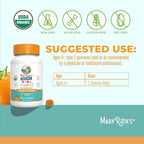MARYRUTH'S Kids Vitamin C Gummies | Supplement for Immune Support & Overall Health | Vitamin C for Kids Ages 4+ | USDA Organic | Vegan | Non-GMO | 60 Servings