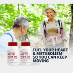Arctic Ruby Oil - Omega 3 Supplement with Astaxanthin 2mg - Contains Essential Fatty Acids & Antioxidants - Supports Heart, Brain, Eye, Skin, Joint & Immune Health - 60 Softgels (2 Pack)