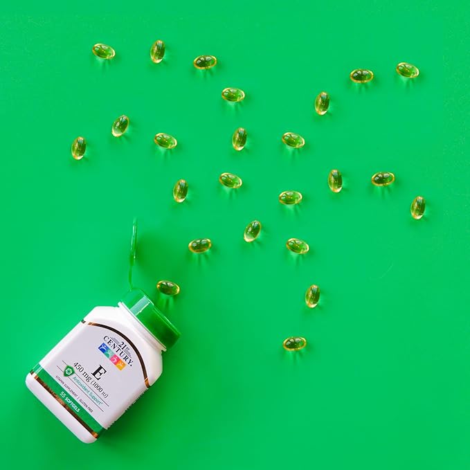 21st Century E 1000 I.U. (Dl-Alpha) Softgels, 55-Count