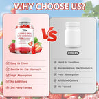 Alpha Lipoic Acid Gummies 400 MG, Chewable R Lipoic Acid Supplement for Antioxidant & Nervous System Support, Sugar Free, Vegan, Strawberry Flavor, 120 Count