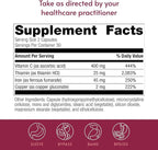 Bariatric Advantage Iron 45 mg with Vitamin C, Thiamin & Copper - Increased Absorption and Utilization - Easily Digestible for Bariatric Patients - 60 Count