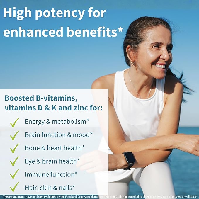 Igennus Methylated Multivitamin for Women 50+, Calcium & Magnesium for Bone Support, Sustained Release & Active B-Vitamins, Iron-Free Formula, Antioxidant Support, Clean Label, 60 Tablets