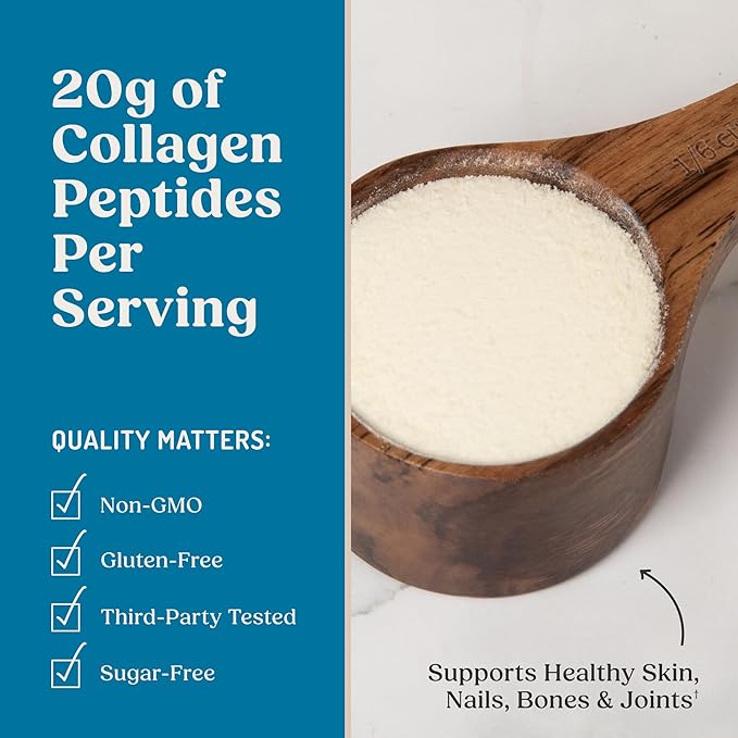 Bulletproof Vanilla Collagen Protein Powder with MCT Oil, 19g Protein, 42.3 Oz, Value Size, Collagen Peptides and Amino Acids for Healthy Skin, Bones and Joints