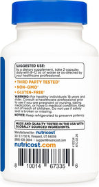 Nutricost NMN (Nicotinamide Mononucleotide) 500mg, 60 Capsules - Vegetarian Friendly, 30 Servings, Gluten Free, GMO Free