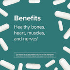 Webber Naturals Magnesium Glycinate Complex 200 mg, 180 Vegetarian Capsules, High Absorption Formula, Supports Bones, Heart, Muscles & Nerves, One-per-Day, Vegan