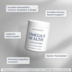 BodyHealth Omega 3 Health, Fish Oil Supplement for Women and Men, Heart and Brain Health, Fish Oil Pills, Fatty Acid Supplements, Omega 3 Vitamins - 60 Soft Gels