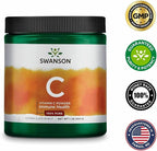 Swanson Vitamin C Powder 100% Pure Ascorbic Acid, Immune System Support, Skin Health, Cardiovascular Health, Antioxidant Supplement 1000 mg (per Serving) 1 lb. 454 g (3 Pack)