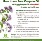 Island Nutrition, Oregano Oil Organic Liquid Drops - 100% Pure & Undiluted - USDA-Certified Organic (1 oz) 75% Carvacrol - Grown in Spain - Immune Support Supplement with Oil of Oregano.