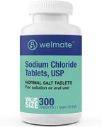 WELMATE Recovery Bundle: Sodium Chloride Tablets, 300ct + 5% Lidocaine | Numbing Cream 5.5 Oz