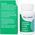 Tasteless B Complex Powder for Kids- B1, B3, B5, B6, Methylfolate and Methyl B12. No Sweeteners, Flavors, Colors or Preservatives. Add to Beverages or Food.