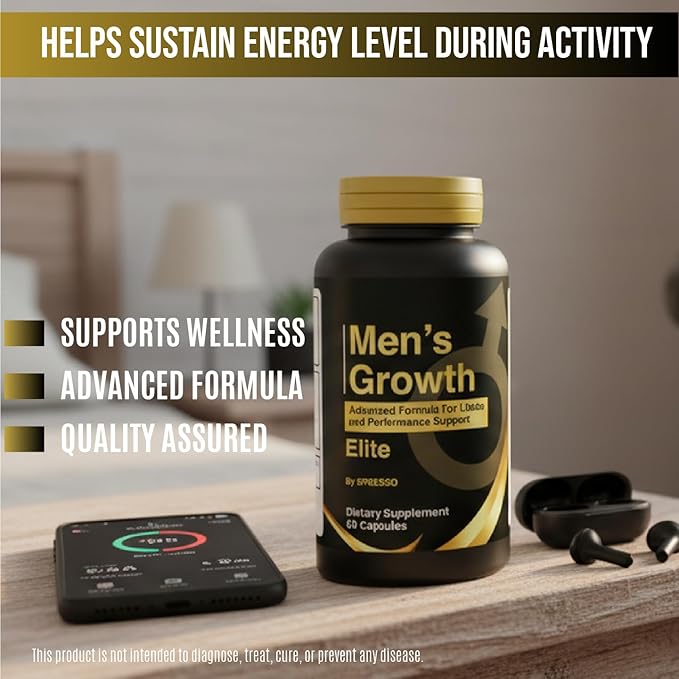 (2 Pack) Mens Growth Capsules, Official MensGrowth Supplement with Premium Ingredients for Maximum Strength & Overall Wellness, All Natural Advanced Formula Support Pills for Reviews (120 Capsules)