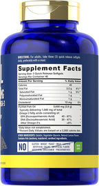 Carlyle Fish Oil 3600mg | 1080mg Omega 3 | 120 Count | Non-GMO and Gluten Free Supplement