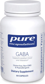 Pure Encapsulations GABA - Supplement to Support Relaxation & Moderation of Occasional Stress - with Premium GABA Amino Acids - 60 Capsules
