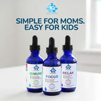 1Q Focus – Liquid Cognitive & Brain Support Natural Drops for Kids | Acetyl L-Carnitine + B1, B6, B12 & Folate | Sugar-Free, Vegan, Non-GMO, Gluten-Free | Advanced Absorption | 2 fl oz 30 Servings