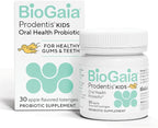 BioGaia Prodentis Kids | Dental Probiotics for Teeth and Gums | Promotes Good Oral Health & Gut Health Too | Oral Probiotics | 30 Apple-Flavored Lozenges | 1-Pack