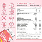 2 Pack Multi Collagen Peptides Gummies for Women & Men, Ultra Hydrolyzed Protein Type I II III V X with Biotin, Hyaluronic Acid & Vitamin C D K2 B12 A E for Skin Hair Nails, Bone, Sugar Free 120Cts