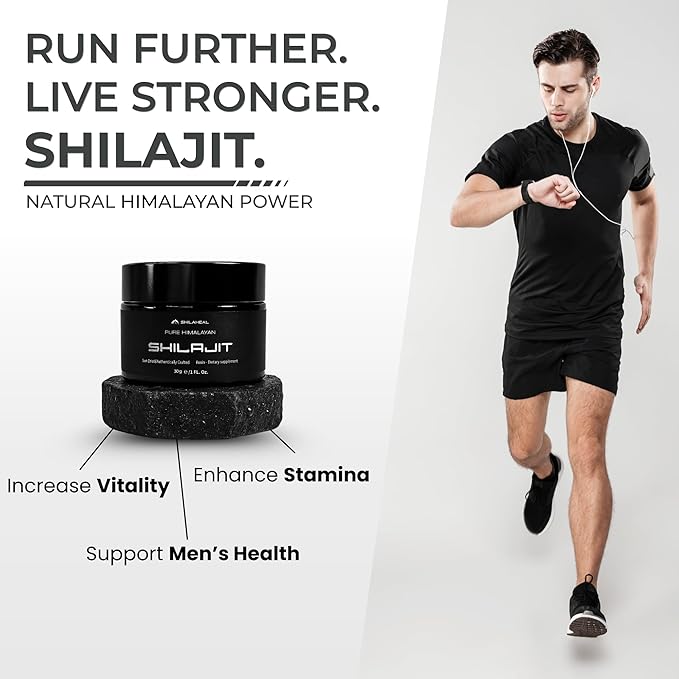 Shilajit Authentic Himalayan Shilajit Resin for Men & Women, High Fulvic Acid, Energy & Stamina, Immune Support, 85+ Trace Minerals, Lab Tested Organic Shilajit Resin, 100% Natural, 30 Grams