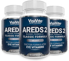 AREDS 2 Select Eye Vitamins for Macular Support - Vitamins for Eyes with Zeaxanthin Plus Lutein Macular Supplement - Premium Macular Health Formula - Eye Supplements - 60 Capsules - (Pack of 3)