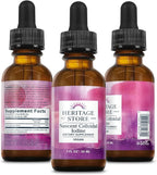 Heritage Store Nascent Colloidal Iodine Drops 246mcg, Liquid Supplement with Nascent Iodine from Atlantic Kelp, Bioavailable, Vegan, Approx. 480 Servings, 1oz