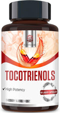 Tocotrienol Supplement Full Spectrum, Cutting-Edge Fusion Technology, Tocotrienol Vitamin E-Tocotrienols 800mg,Powerful Antioxidant,Cardiovascular,Highest Absorption Rate - 60 Liquid-Filled Capsules