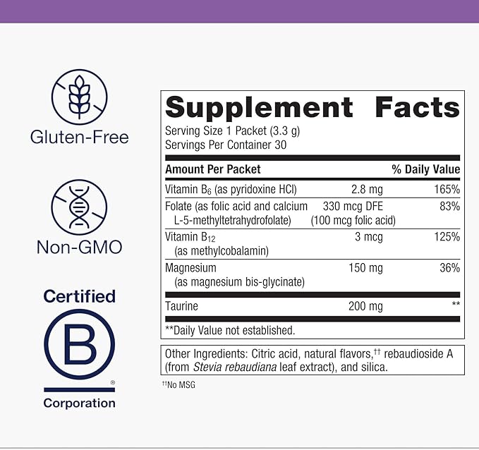 Metagenics MetaRelax - Magnesium Powder for Restful Sleep, Relaxation & Positive Mood* - with B-Vitamins, Taurine & GABA - Orange Citrus Flavor - Non-GMO, Gluten-Free, Vegetarian - 30 Servings