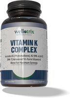 Vitamin K Complex (K1 + MK-4 + MK-7) – Advanced Triple-Form Vitamin K Formula for Maximum Bioavailability – Supports Calcium Utilization – Non-GMO, Gluten Free 120 Capsules