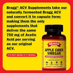 Bragg Apple Cider Vinegar Capsules (2pk) with Vitamin D and Zinc Renew Apple Cider Vinegar Capsules with Phytoceramides