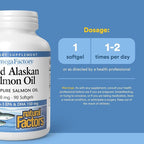 NATURAL FACTORS Wild Alask Salmon Oil, 90 CT