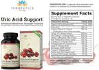 Uric Acid Support Formula | Advanced Uric Acid Cleanse & Kidney Support Supplement - Includes Tart Cherry Concentrate, Celery Seed Extract + 12 More High Potency Ingredients, 60 Veggie Capsules