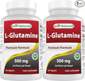 Best Naturals L-Glutamine 500mg, 250 Tablets (250 Count (Pack of 2))
