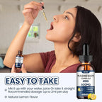 (2 Pack) Magnesium Glycinate, Citrate, Malate Liquid Drops-Triple Magnesium Complex Supplement 500mg with Ashwagandha, L-Theanine, Vitamin B6-Support Calm, Stress Relief, Sleep, Muscle-Lemon Flavor