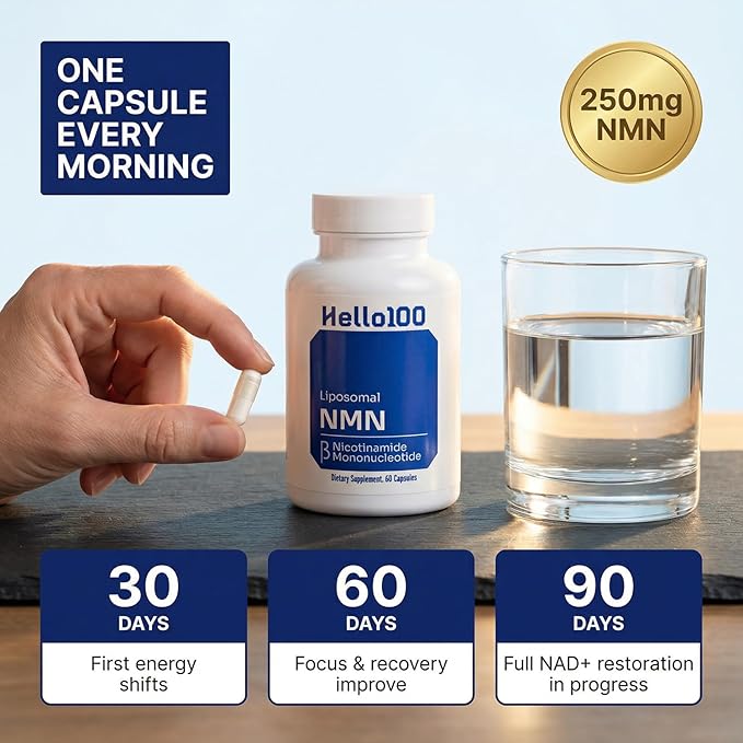 NMN Supplement 500mg - Delayed Release NAD+ for Longevity & Energy - Pure Nicotinamide Mononucleotide for Cellular Repair - High Absorption NMNH Alternative - 60 Day Supply