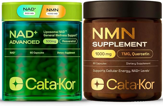 NMN Supplement 1000mg & Liposomal NAD+ Supplement with Resveratrol – Supports Cellular Energy & NAD+ Levels – Third-Party Tested
