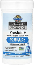 Garden of Life Dr. Formulated Probiotics Prostate+ - Acidophilus and Probiotic Supports Healthy Prostate and Digestive Balance - Shelf Stable - Gluten, Dairy, and Soy-Free - 60 Vegetarian Capsules