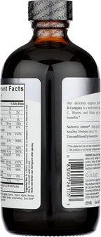 Nature's Answer Liquid Vitamin B-Complex Supports Healthy Energy Levels | Promotes Healthy Nerve Function | All-Natural Tangerine Flavor | Gluten-Free & Benzoate-Free 8oz