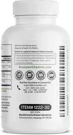 Bronson DIM Balance+ Calcium D-Glucarate, Broccoli Sprouts and Vitamin D3 200 MG of DIM per Capsule Supports Estrogen Metabolism and Balanced Hormone Levels Non-GMO, 30 Vegetarian Capsules
