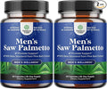 Saw Palmetto for Men with Beta Sitosterol - Saw Palmetto Extract Prostate Support Supplement for Men's Health & Better Bladder Control Plus Restoring Hair Supplement for Hair Health for Men-60ct (2pk)