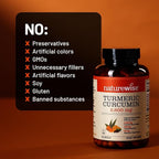 NatureWise Turmeric Curcumin with Black Pepper 2600mg - Ultra Absorption Turmeric Curcumin Supplement + BioPerine - Naturally-Sourced, Vegan, Non-GMO, USA Manufactured - 120 Capsules[30-Day Supply]