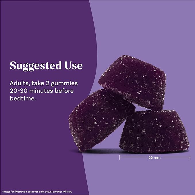 Natrol Sleep + Restore Magnesium Glycinate Blend Gummies with Melatonin 5mg - Calm Magnesium with GABA, Botanical Blend, Cherry Flavor, 60 Gummies