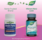 Nature's Way Biotin Forte, Supports Healthy Hair, Skin & Nails*, Hair Skin and Nails Vitamins*, 3000 mcg Biotin per Serving, with Zinc, Vitamin C, B-Vitamins, 60 Tablets (Packaging May Vary)