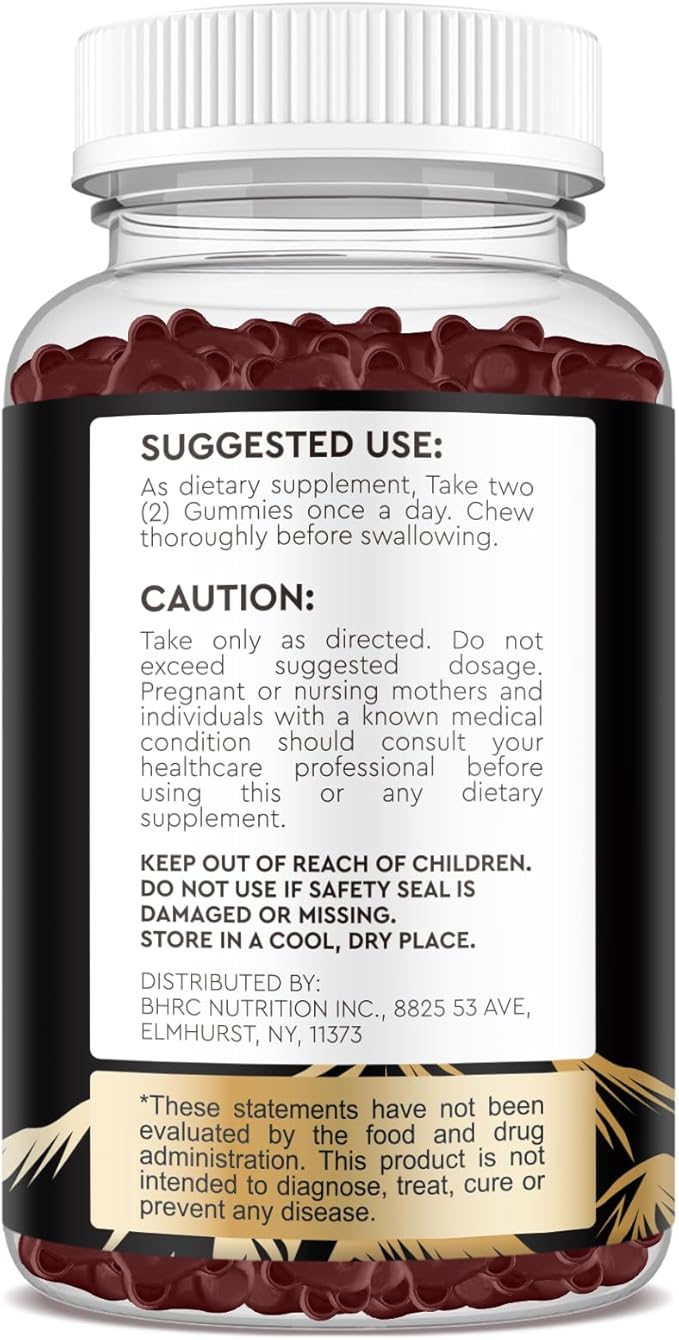 2 Pack Shilajit Gummies 1000mg for Men & Women - Shilajit Gummies with 85+ Trace Minerals, Ashwagandha, Turmeric, Black Pepper - Sugar Free Raspberry Flavor